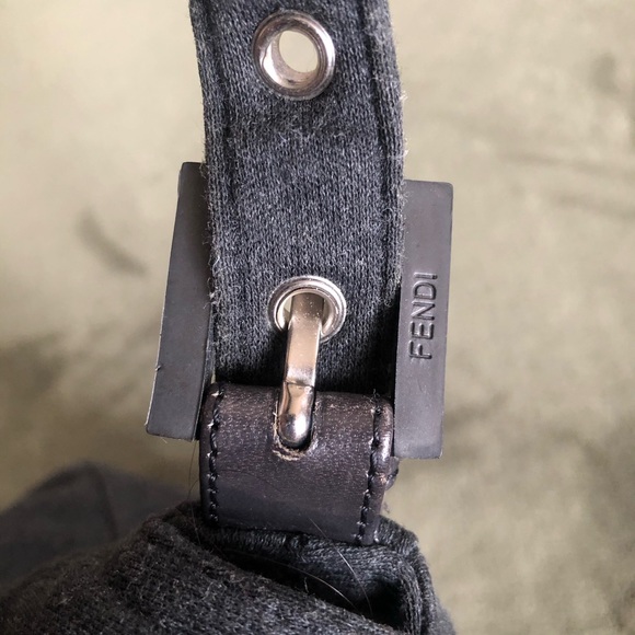 FENDI F/W 09 Blackout Mamma Forever Baguette in Grey Jersey Cotton - Picture 3 of 13